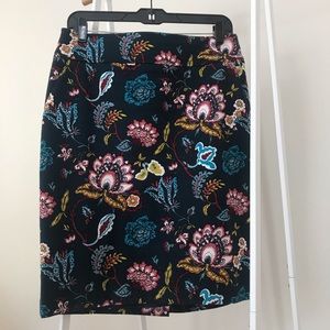 Pencil skirt, floral print